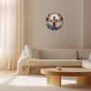 Premium-Quality Artistic Circular High-Standard Luminous High-Standard Jesus Superior-Grade Rising First-Class Pattern High-Standard Wooden