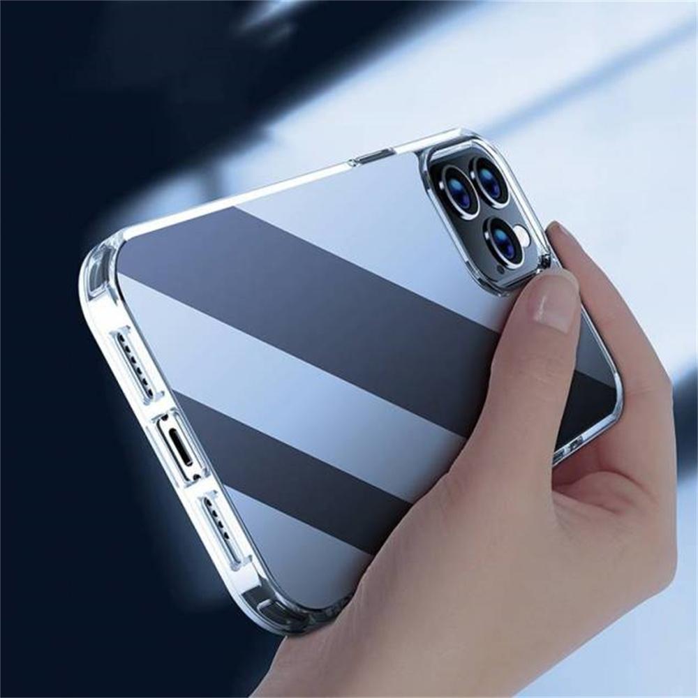 X-LEVEL For iPhone 13 Pro Max Clear Case PC+TPU Shockproof Phone Back Cover