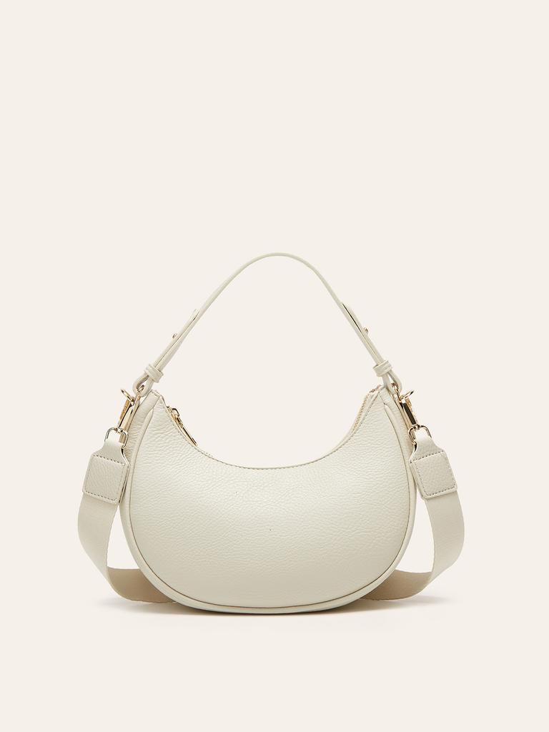 French women's bag new armpit bag fashion messenger portable niche semi-round crescent women's bag shoulder bag