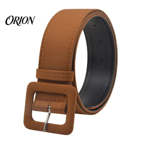 Waist Decor Fabric Covered Cincher with Square Buckle, Belt for Formal Coat Accessory Women, Adjustable Perforated Decorative Windbreakers Coats