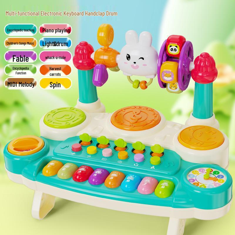 Multifunctional Kids' Phone & Piano Toy with Lights and Music for Early Education