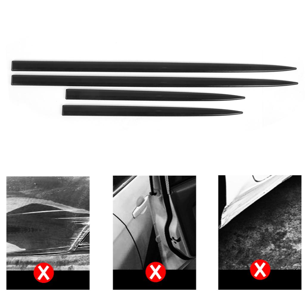 Body Side Trim Waterproof Bright Black  Door Protector Auto Modification Exterior Belt Body Side Molding Door Trim