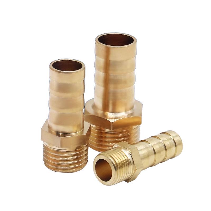 All-Copper Male Thread Fittings: Pagoda Head, PC6/8/10, 4-Point & 6-Point for Water/Gas Hoses