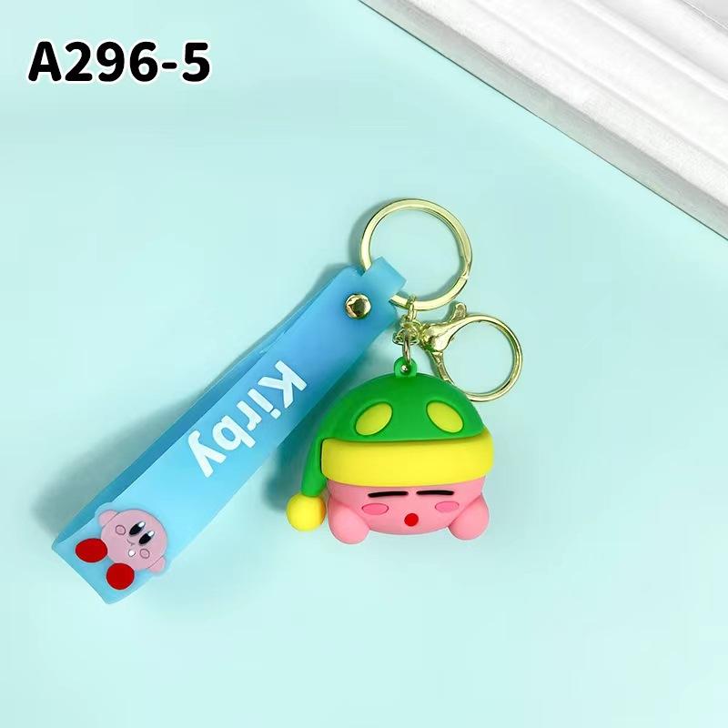 New Cross Border Creative Cartoon Star Kirby Keychain Bag Car Keychain Accessories Gift Wholesale Fashion Toys Anime Cartoon