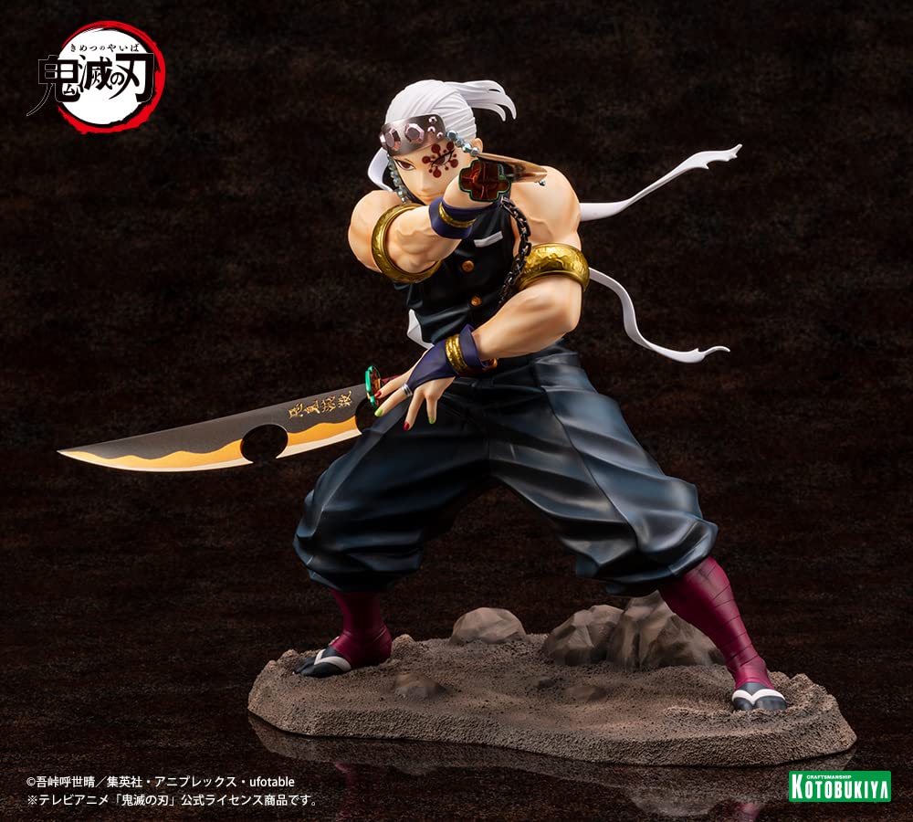 ARTFX J Demon Kimetsu No Yaiba Usu Tengen Scale PVC Painted Finished Figure PV041 Slayer 1/8
