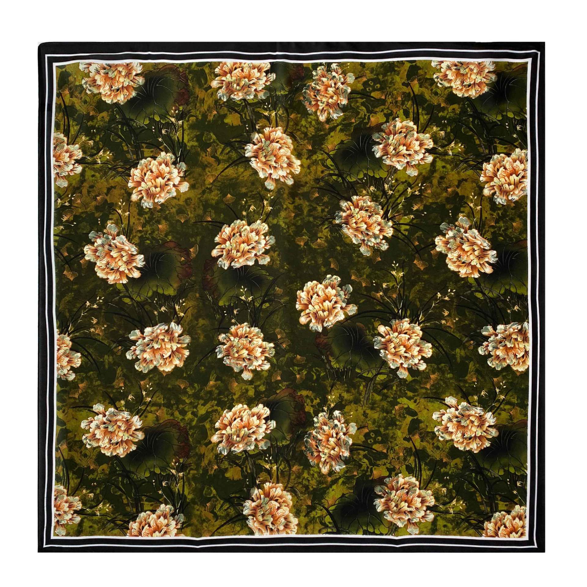 

Высококачественные роскошные шелковые шарфы, повязка на голову, шарфы, шейный шарф для женщин, шелковый шарф с цепочкой, женская декоративная шаль 110-100