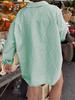 Summer 2025 Women's Casual Striped Long-Sleeve Shirt