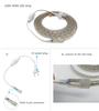 Ac 220V 5050 Led Strip Light Waterproof 60 Leds Flexible Tape Lamp With Eu Plug Lighting White 1M 2M 5M 10M 20M Outdoor Ribbon