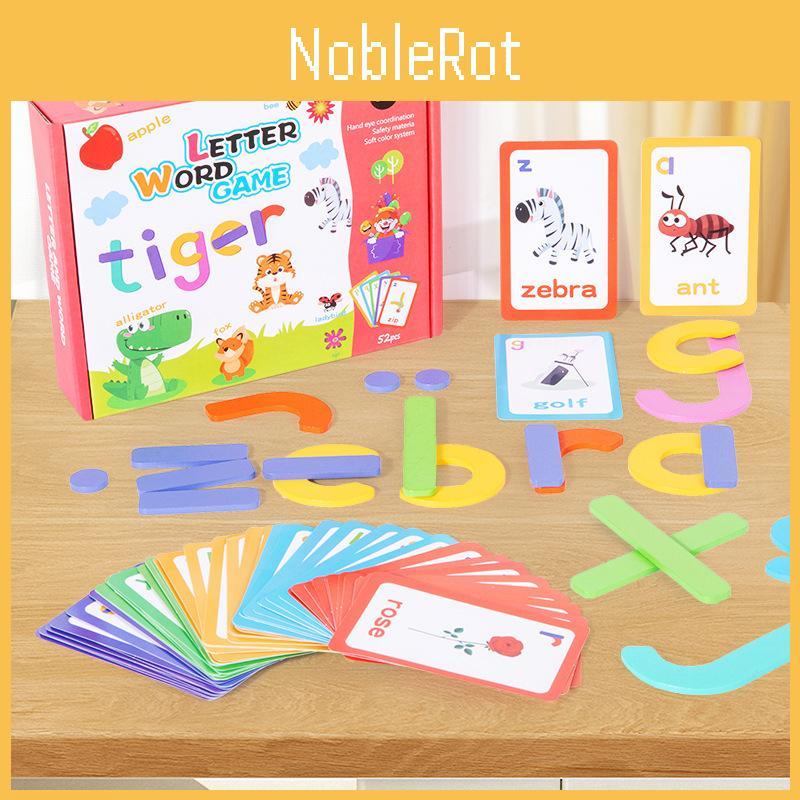 Alphabet Card English Word Matching Game Toy For Preschool Kids Learning Games