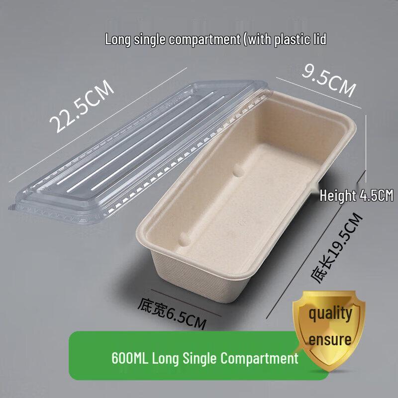 Eco-Friendly Disposable 4-Compartment Takeaway Lunch Box