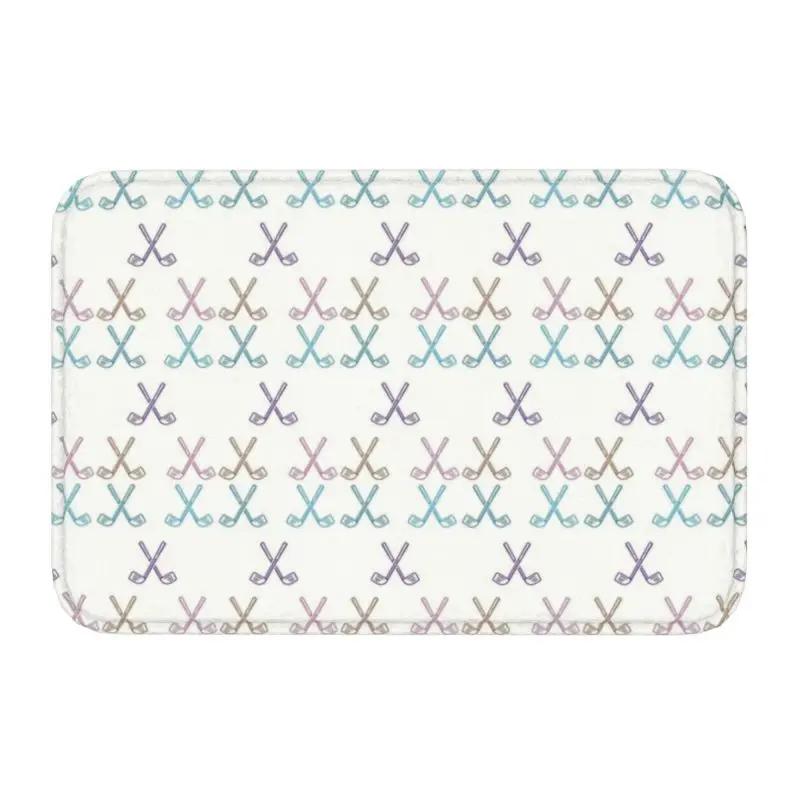 Hockey Door Floor Kitchen Bathroom Mats Anti-Slip Indoor Field Hockey Sticks Doormat Living Room Entrance Rug Carpet Footpad