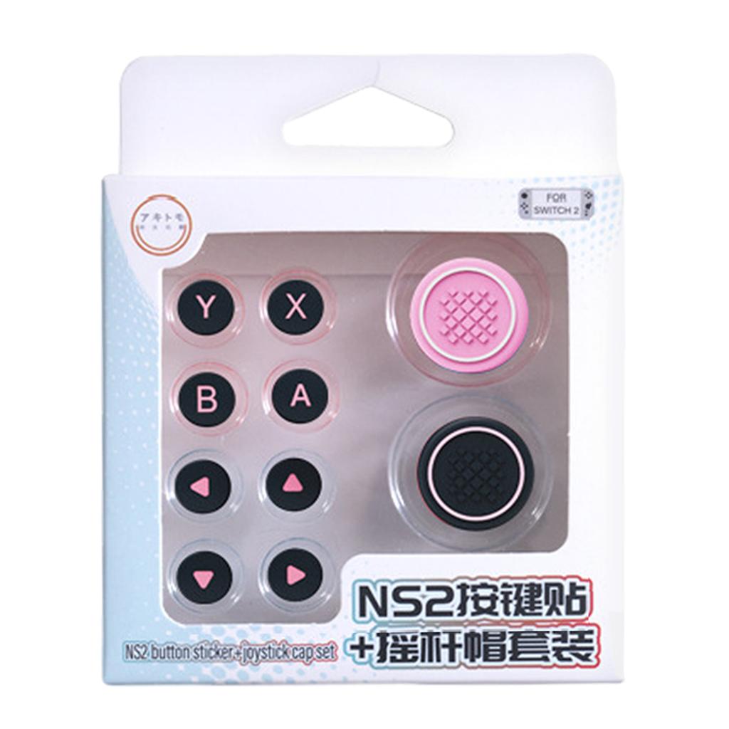 10 Colors Joystick Cap For Switch 2 Silicone Button Covers Thumb Grip Set Easy To Install Anti-Slip Comfort Grip Enhancer