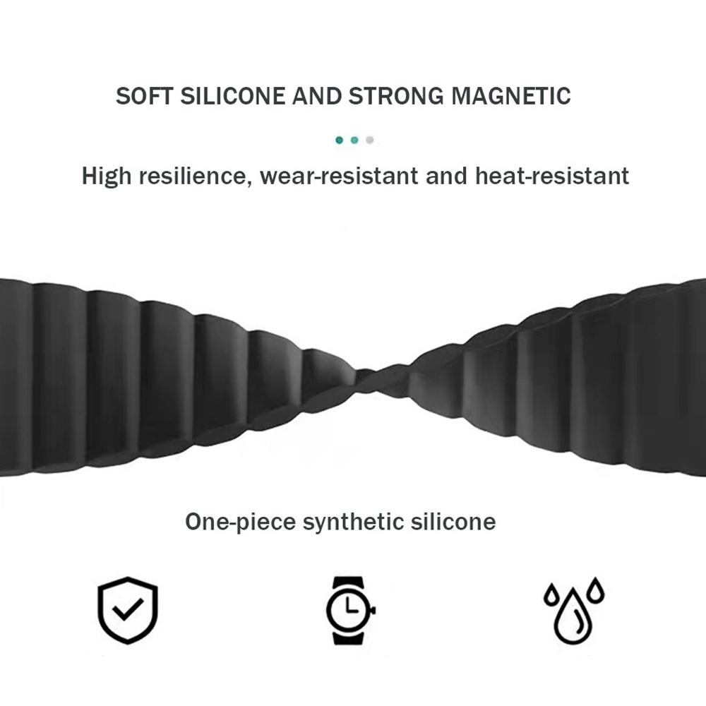 For Vivo Watch 3 Magnetic Sport Loop Watch Band Silicone Dual Color Strap