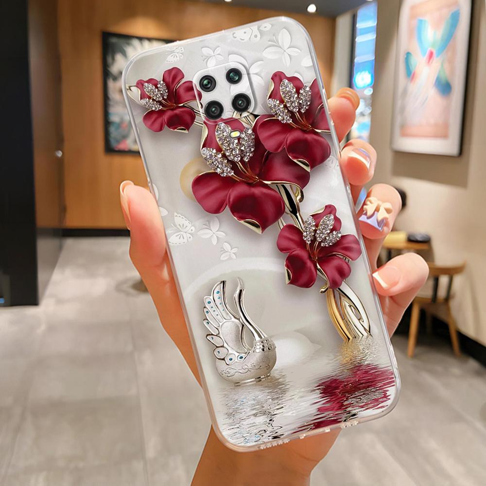 For Redmi Note 9S Phone Case Butterfly Patterns Soft TPU Clear Silicone Cover For Xiaomi Redmi Note 9 Pro Redmi Note 9 Pro Max