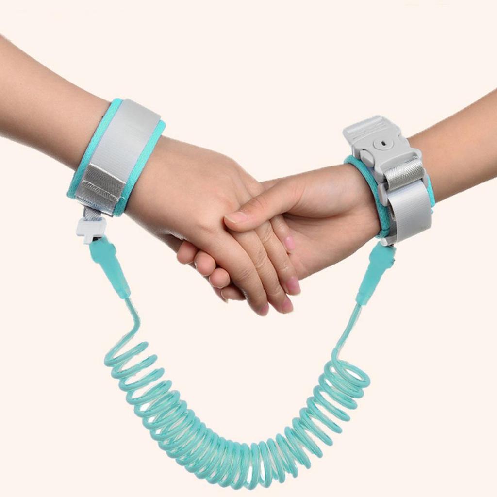 Child Safety Anti-Lost Wristband with Key Lock and Traction Rope
