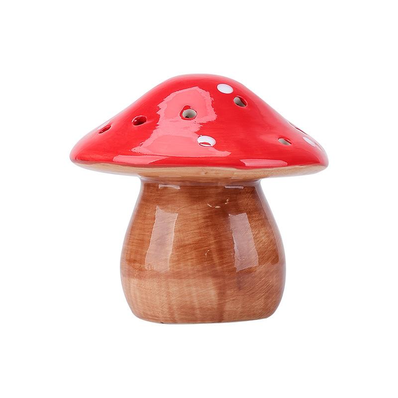 Glowing Mushroom Night Light Creative Ceramic Decor for Bedroom Birthday Gift