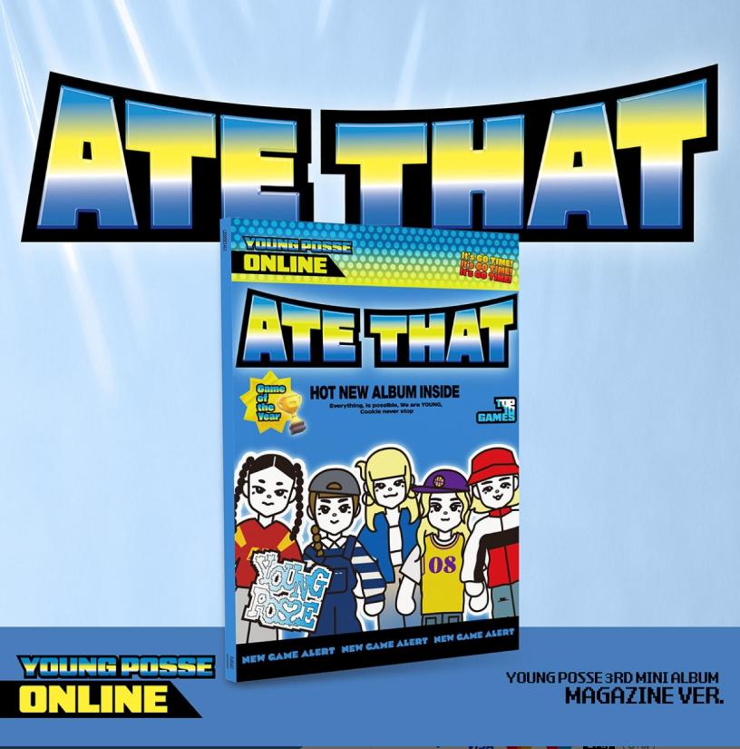 YOUNG POSSE EP 3rd Album ATE THAT (Magazine Ver.) – K-Pop EP with Exclusive Photobook