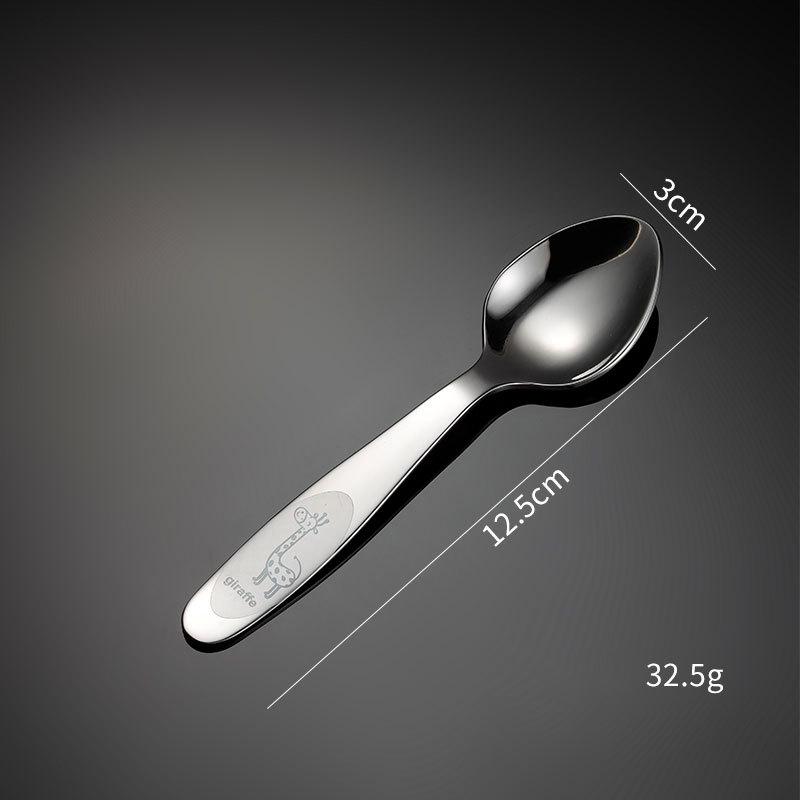 

Набор столовых приборов из нержавеющей стали 304 с жирафом для детей, мультяшная милая детская ложка, вилка, нож, чайная ложка, набор столовых приборов для кухни