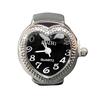 Ring Watch Fashion Square Ring Shape Watch Personality Creative Retro Style Ring Electronic Watch