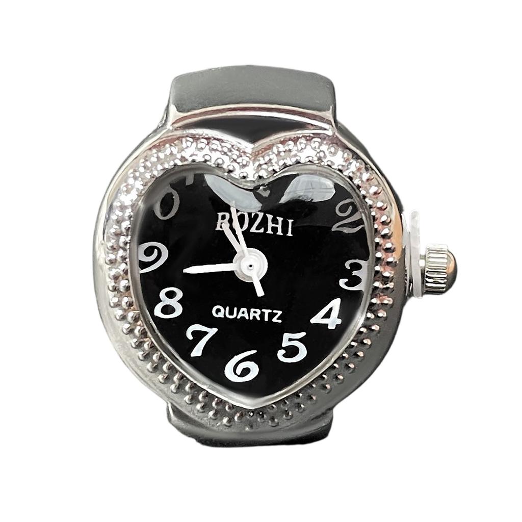 Ring Watch Fashion Square Ring Shape Watch Personality Creative Retro Style Ring Electronic Watch