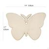 30Pcs Wooden Butterfly Shaped Unfinished Blank Signs Craft with Ropes for Party Decoration
