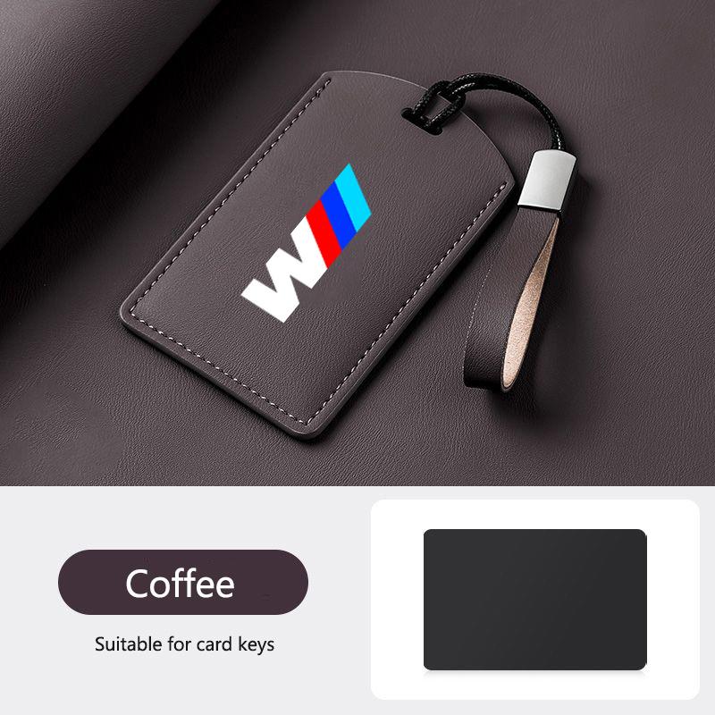 BBIV3 Leather M-Styling Car Smart NFC Card Key Case Cover Shell For BMW M3 M5 M4 Series X1 X3 X5 X6 X7 535le Keychain Auto Accessories