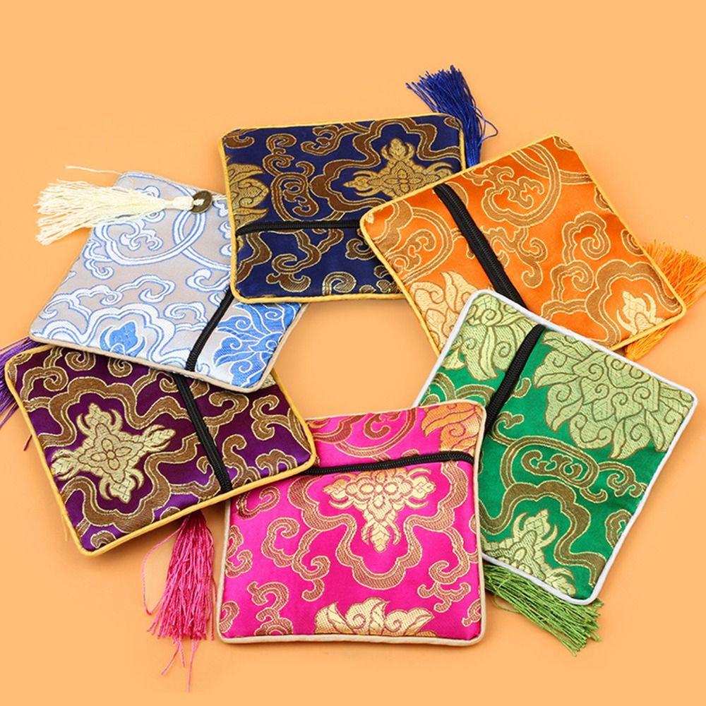 Blessing Bag Dragon Boat Festival Bag Brocade Pouch Jewelry Storage Bag Silk Jewelry Organizer Chinese Style Coin Purse