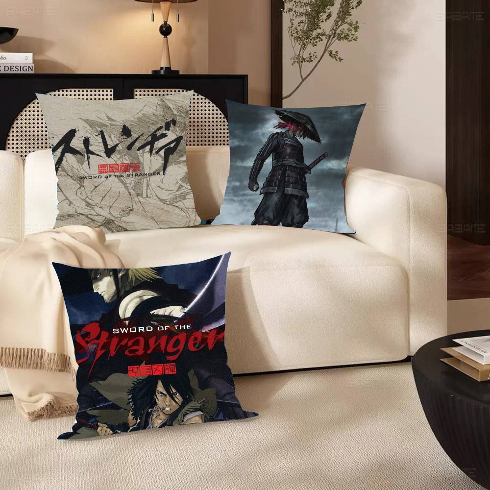 Stranja Sword Of The Stranger Anime Pillow Case Fashion Square Pillowcase Bedroom Sofa Room Ins Decoration Leisure