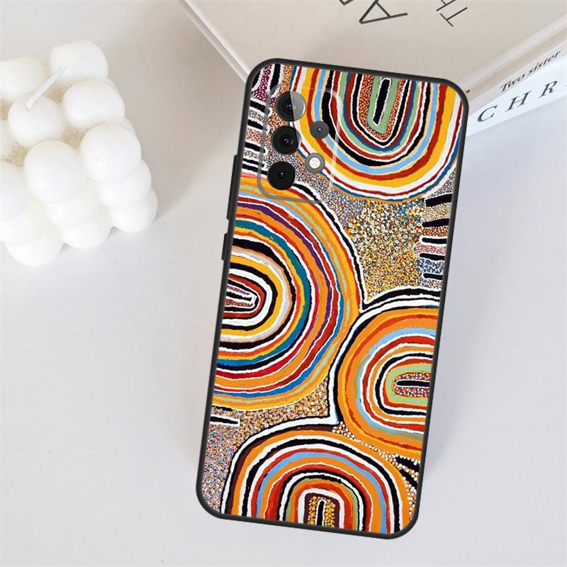 Aboriginal Kunstdruck Für Samsung Galaxy A22 A32 A52 A54 A14 A16 A26 A36 A56 A55 A35 A05 A06 A15 A53 A33 A13 Hülle
