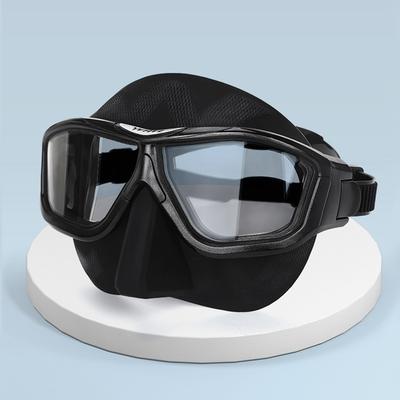 Masque de plongée professionnel antibuée HD à grand cadre, équipement de plongée en apnée, lunettes de plongée sous-marine à grand cadre intégral