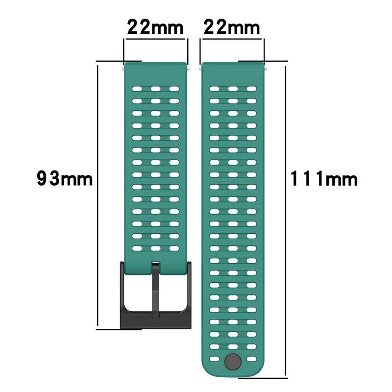 22mm Silicone Strap For Suunto RACE/Vertical Watch Band For Suunto 5/9 Peak Pro Replacement Accessories For Huawei GT5 Pro 46mm