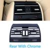 Volledige Chroom Console Midden Verse Airconditioning AC Ventrooster Uitlaat Voor BMW 7 Serie F01 F02 730 735 740