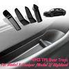4PCS TPE Side Door Box Trays For Tesla Moldel Y Juniper Model 3 Highland Model Y/3 Door Storage Organizer Front Rear Door Trays