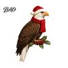 Christmas Mantel Fireplace Decor Wooden Bird Door Topper, Cute Corner Statue, Woodland Animal Frame Holiday Sign Art for Winter Home Wall Window