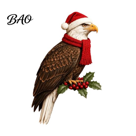 Christmas Mantel Fireplace Decor Wooden Bird Door Topper, Cute Corner Statue, Woodland Animal Frame Holiday Sign Art for Winter Home Wall Window