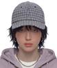 Eondeokeonteulol Check Pattern Ball Cap Pop Hound / Authentic Bb / Blue Check