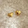Fashion Jewelry Sterling Sliver Small Zircon Heart Stud Earring for Ladies 18K Gold Plated 925 Silver Earrings Piercing Jewelry