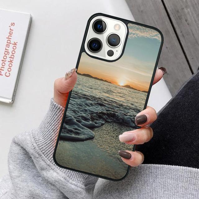Summer Beach Sunset On Sea Mobile Phone Cases Cover For iPhone 17 Air 16 16e 15 14 12 13 11 Pro MAX Apple Plus Coque