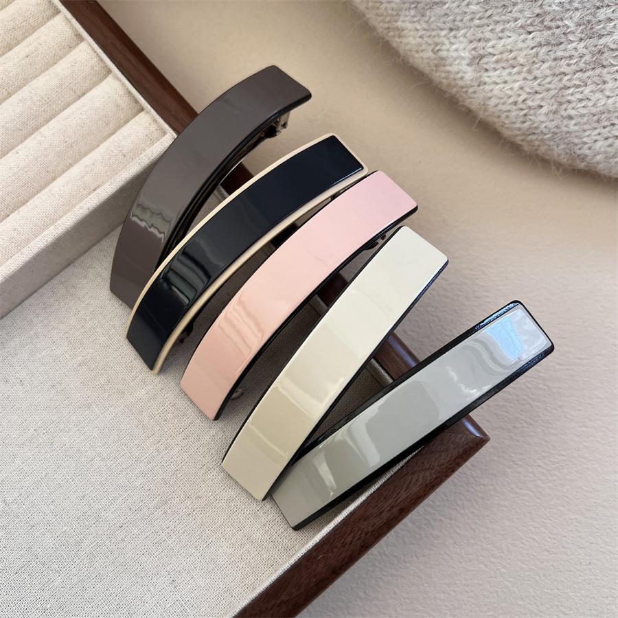 Korean elegant acetic acid low ponytail hairpin spring hairpin hair accessory for fashion women back of head one-word hairpin