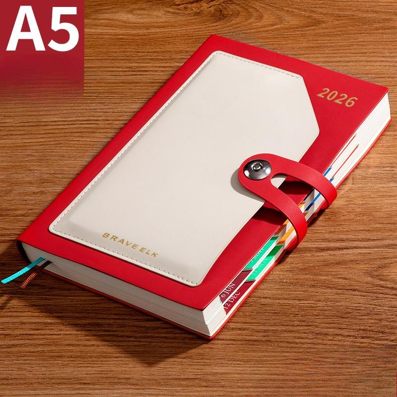 

2026 Planner, 400 pages, with monthly tags. Red червоний