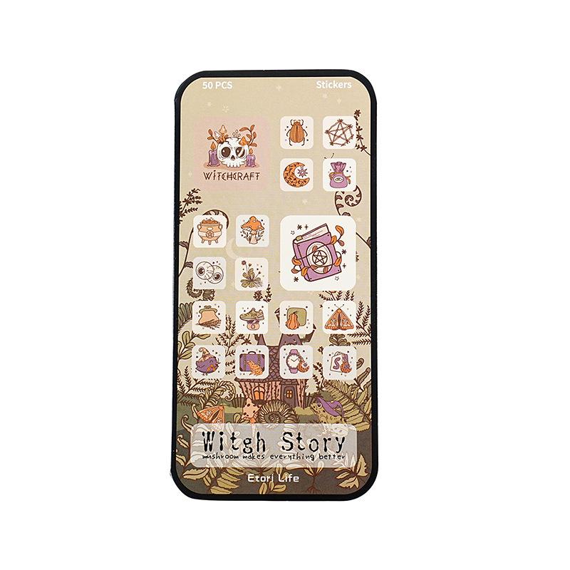 Yi Niao Beautiful Story Retro Sealing Stickers, DIY Journal Decorative Die-Cut Set