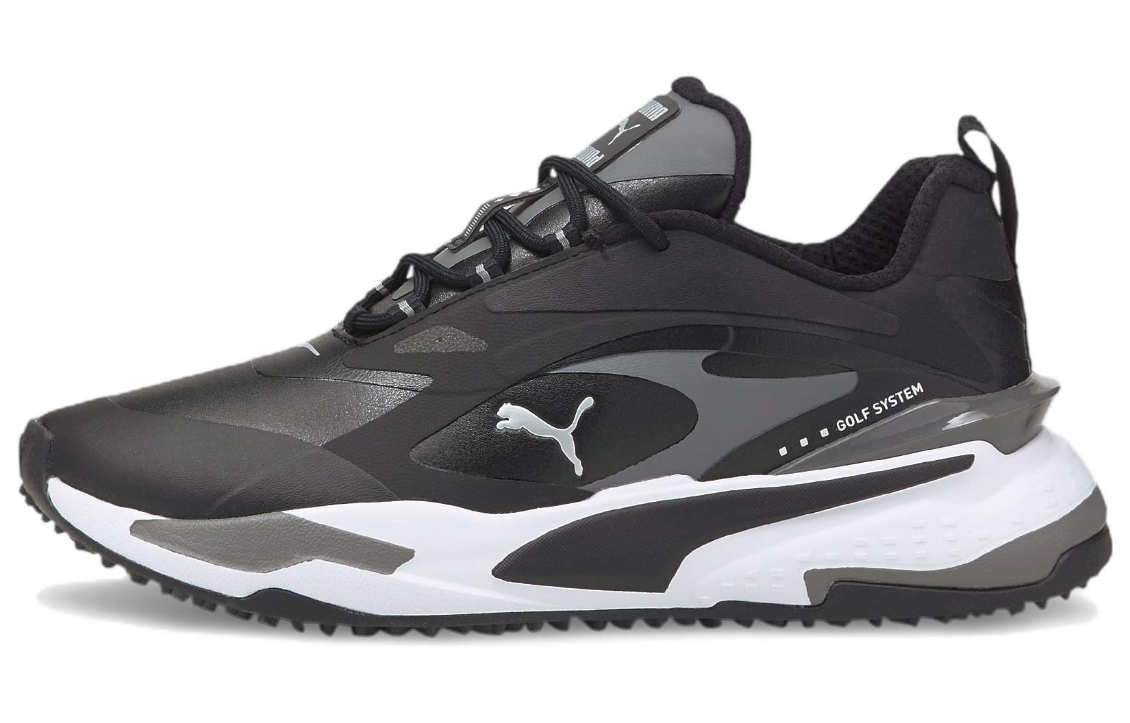 PUMA Gs Fast Leather Mid top Мужские Гольф-ботинки Черный 376584-03 38