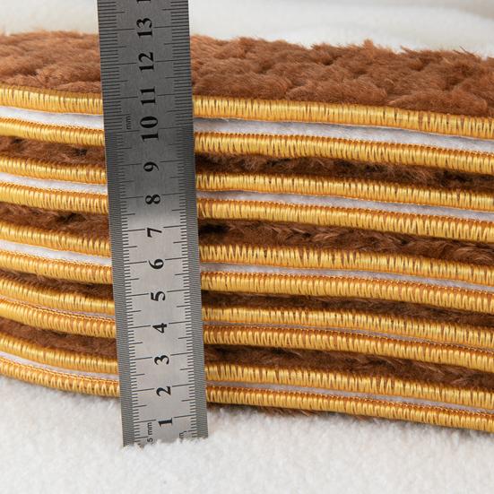 2 Pairs Warm Winter Insoles Thickened Plush Anti-Slip Shoe Inserts Breathable Temperature-Locking Foot Warmers