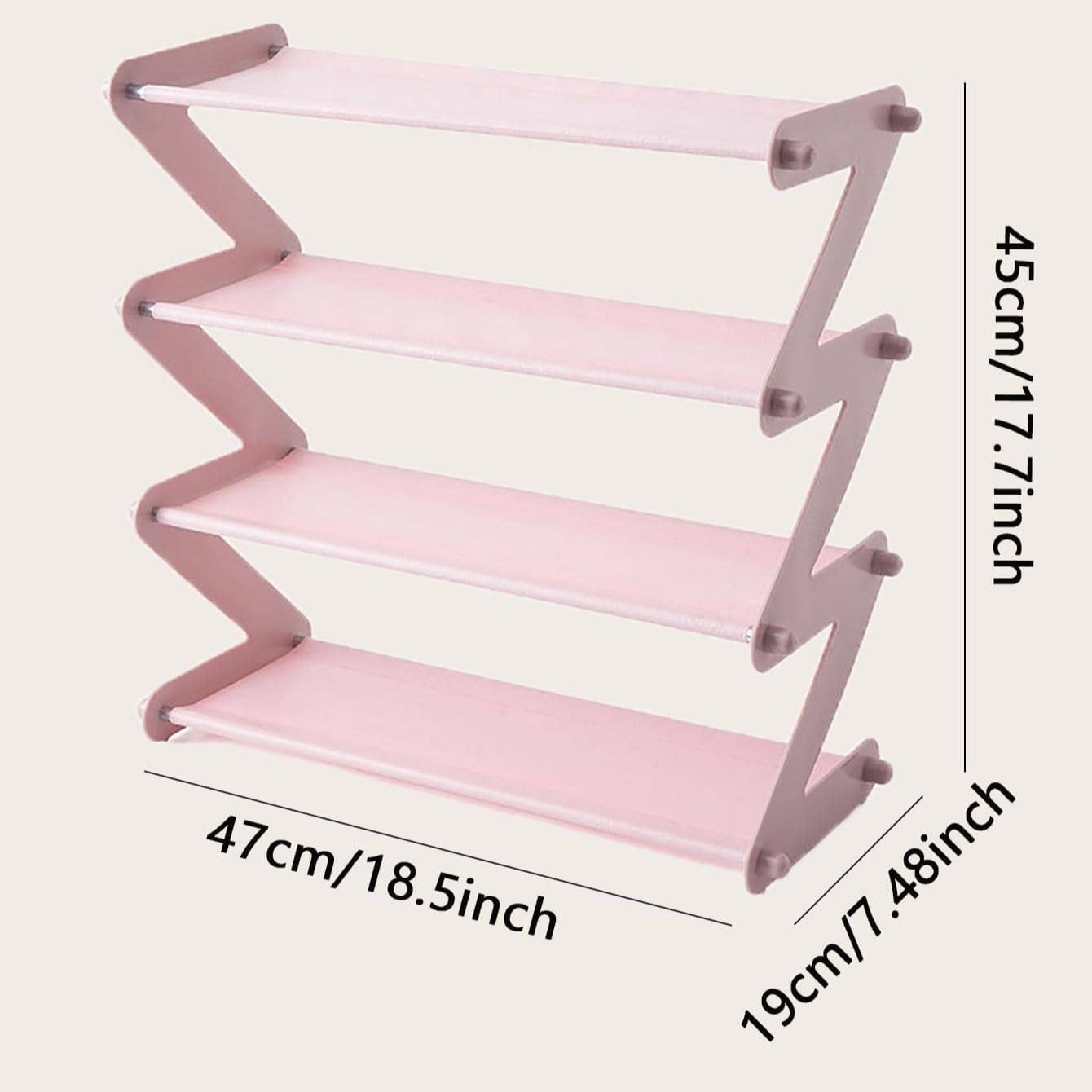 

1 комплект - Простая многоярусная бытовая обувница X-образной формы, экономящая место, многофункциональная сборная обувница, пылезащитное хранение Р розовый