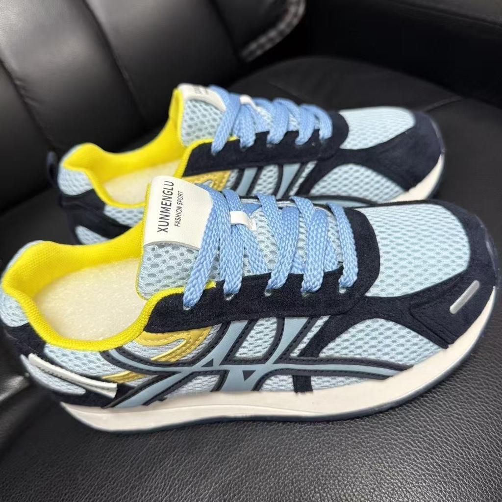 European Products 2025 Autumn New Thick-soled German Training Shoes Women's Mesh Breathable Casual Sports Shoes Fashion Trend Versatile Shoes