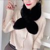 Winter Thick Scarf Women's Warm Imitation Otter Rabbit Fur Bib