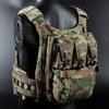 1Pc V5 FCPC Sport Vest Back Panel Zipper on Backplate Airsoft Vest Expansion Bag Triple Pouch Vest Plate Carrier Accessories