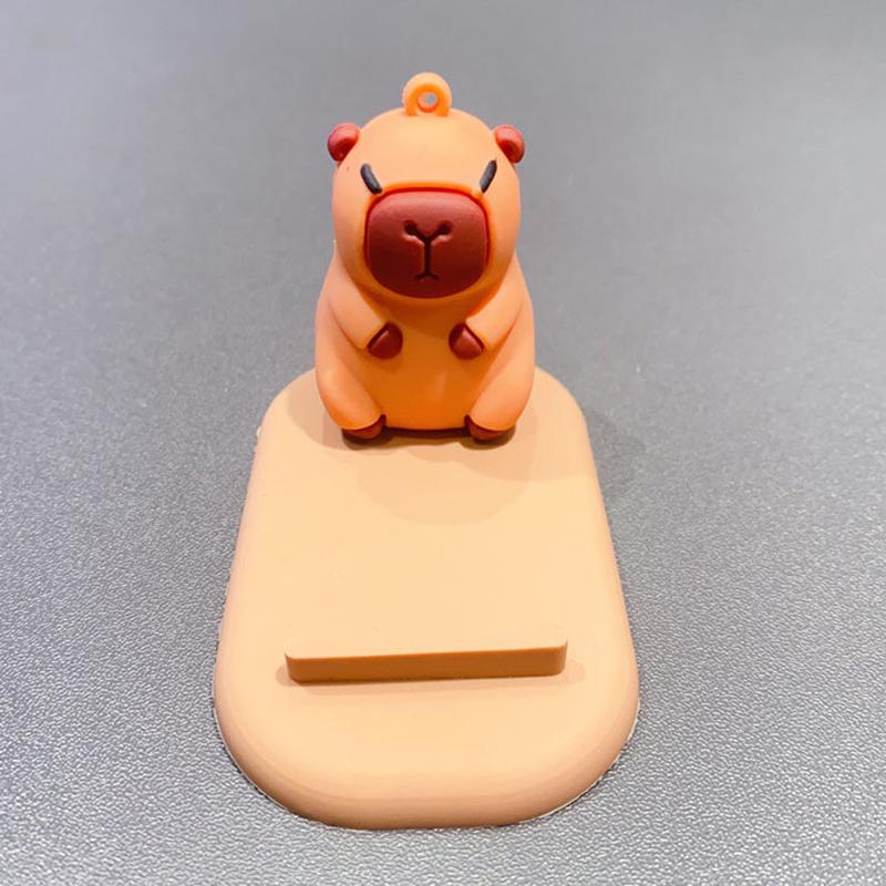Cute Capybara Phone Tablet Stand Cartoon Model Desktop Pendant Lazy Stand Handmade Small Gift Children'S Toy