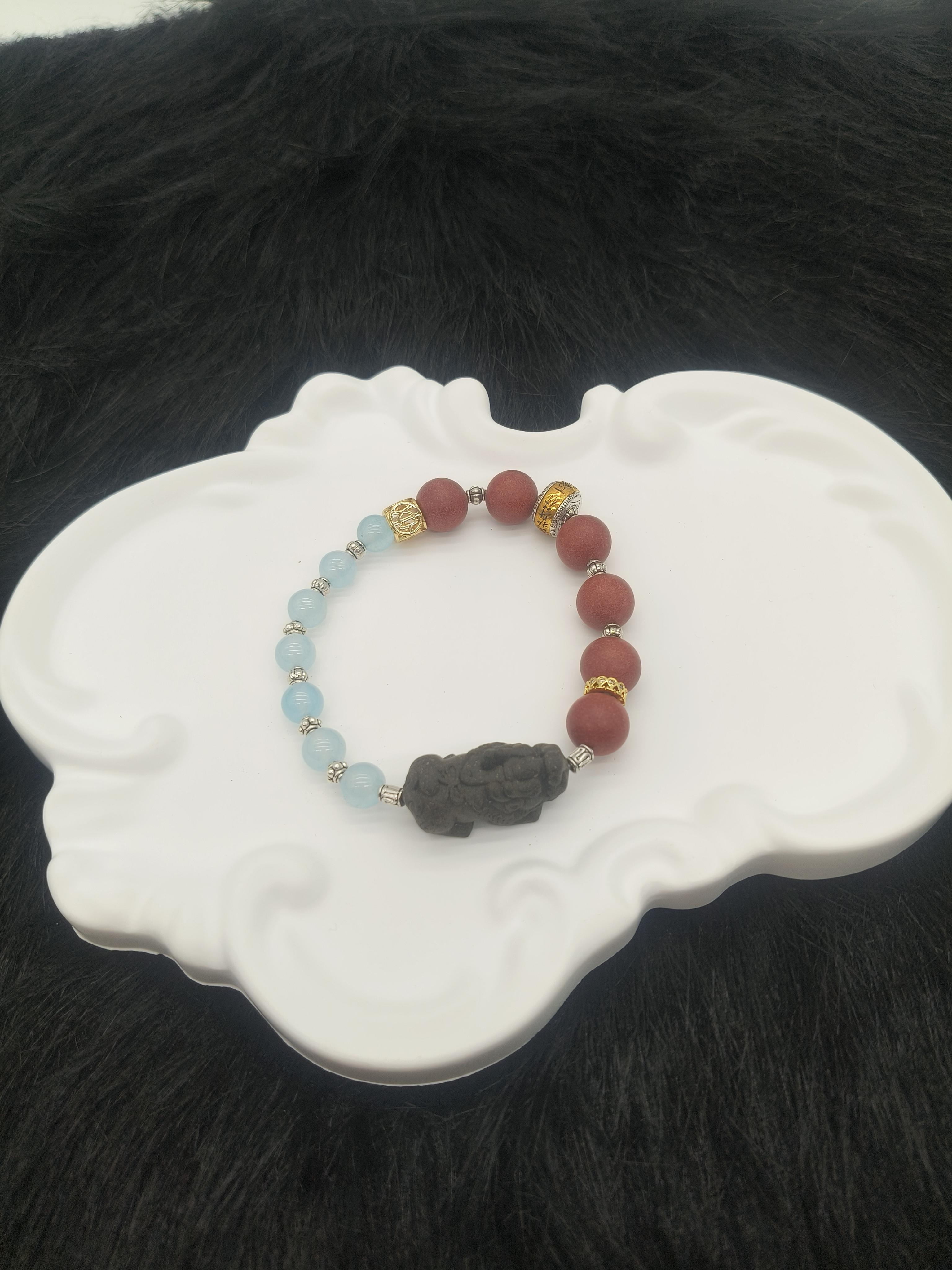 Brown Pixiu Zen Calm Incense Bracelet