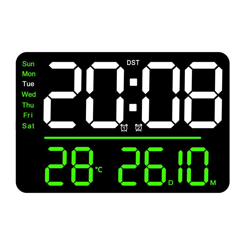 

Многофункциональные настенные часы Простые часы для гостиной Большие часы Часы с термометром и гигрометром